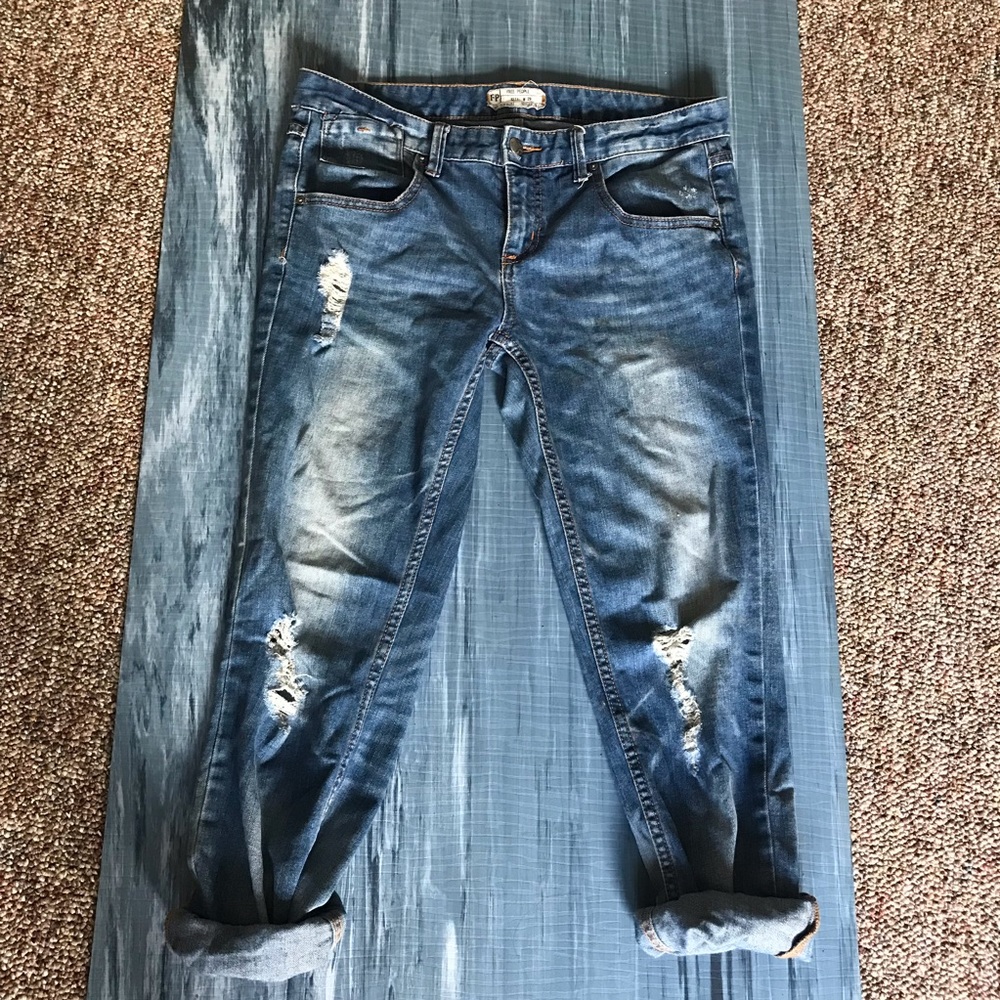 Free People ripped jeans